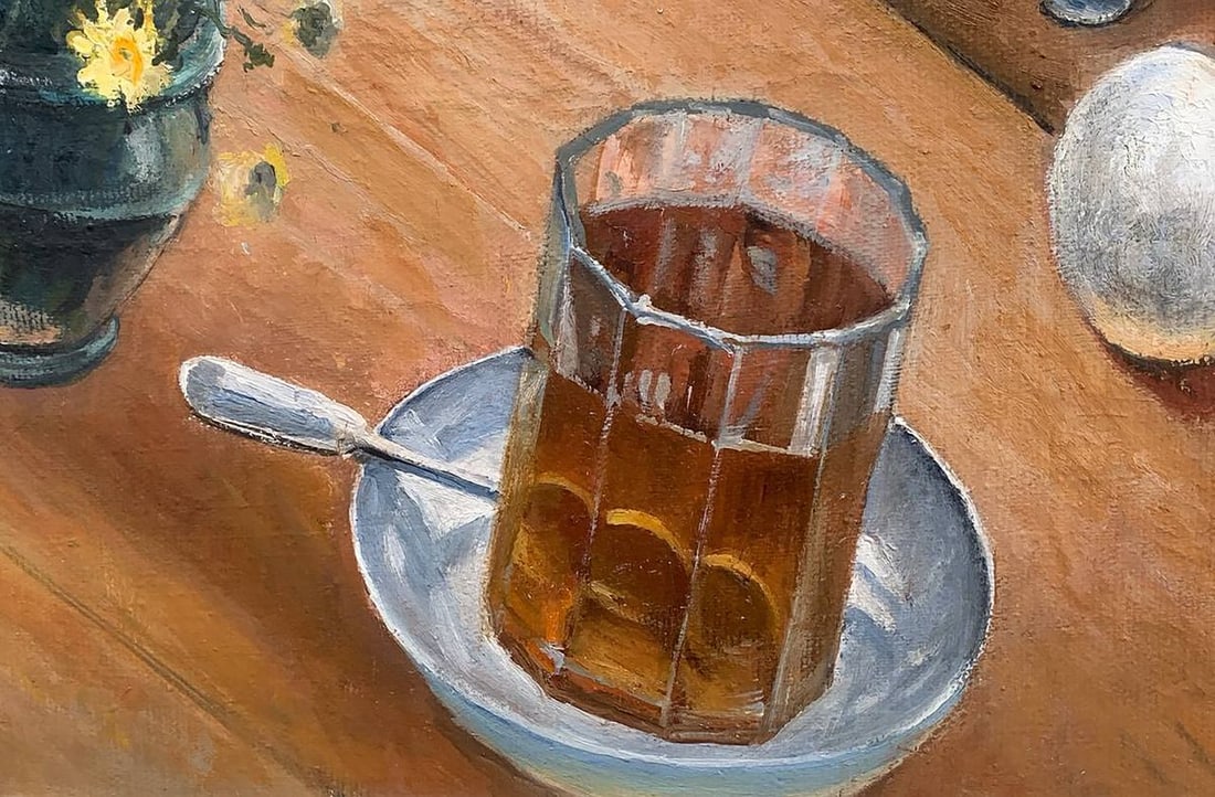 Oil painting Still life with teapot Petrovsky K. - 5
