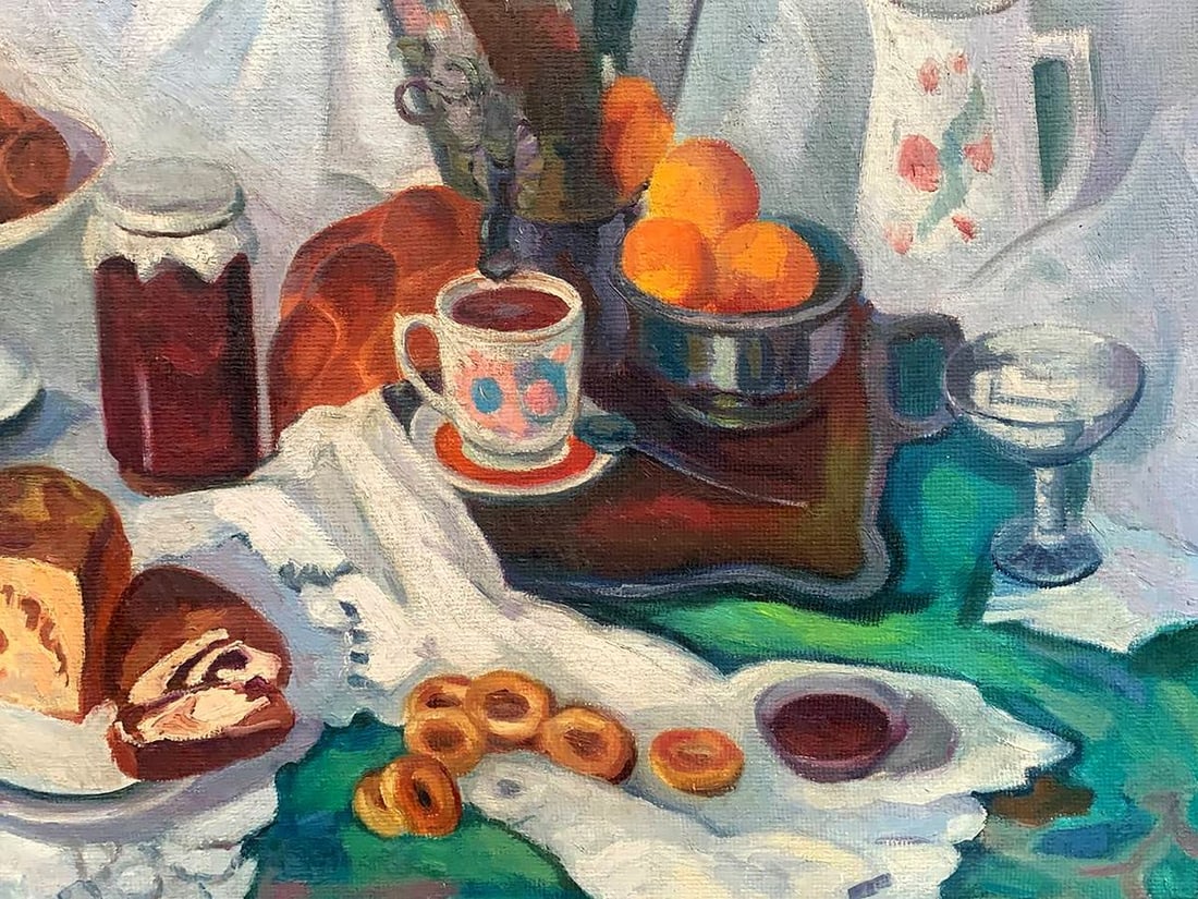 Oil painting Still life with a samovar Kerzhner Alexander Khaskelevich - 4