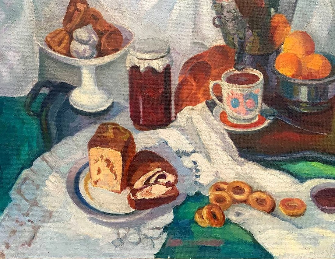 Oil painting Still life with a samovar Kerzhner Alexander Khaskelevich - 5