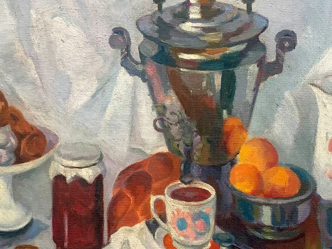 Oil painting Still life with a samovar Kerzhner Alexander Khaskelevich - 7