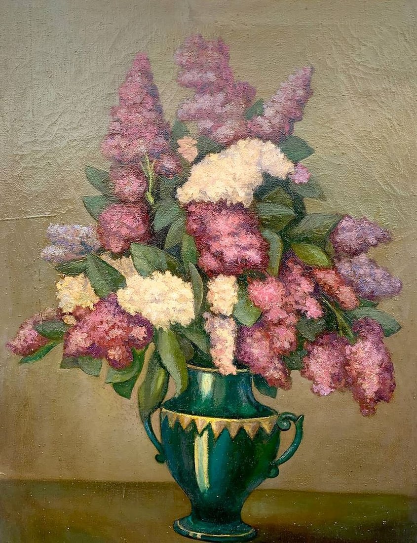 Oil painting Still life with lilac Leonid Ilyich Chichkan - 10