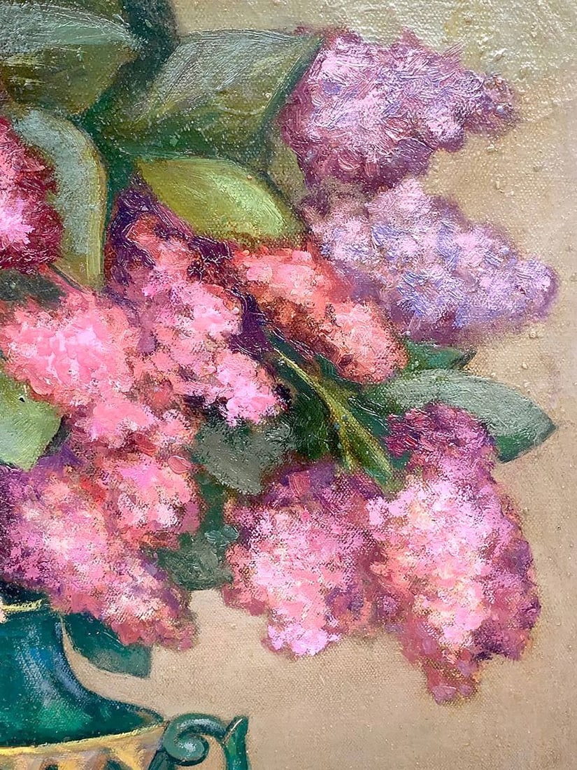 Oil painting Still life with lilac Leonid Ilyich Chichkan - 5