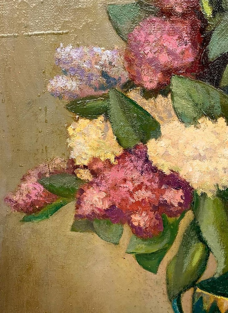 Oil painting Still life with lilac Leonid Ilyich Chichkan - 7