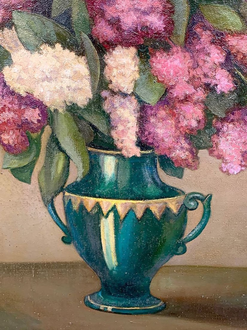 Oil painting Still life with lilac Leonid Ilyich Chichkan - 8