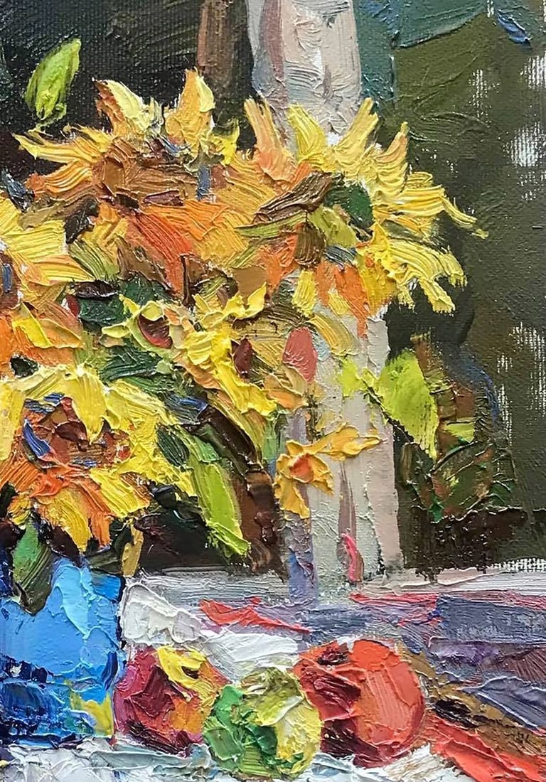 Oil painting Still life on the window Kalenyuk Oksana - 3