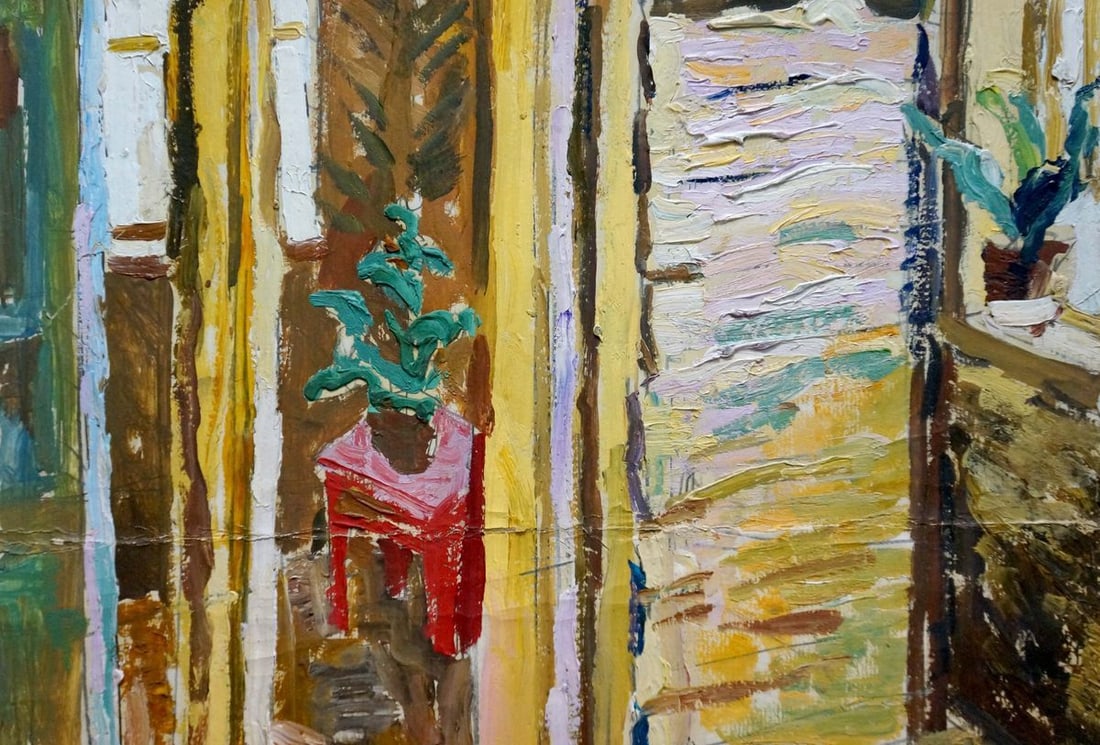 Oil painting Terrace Pyotr Kuzmich Stolyarenko - 3