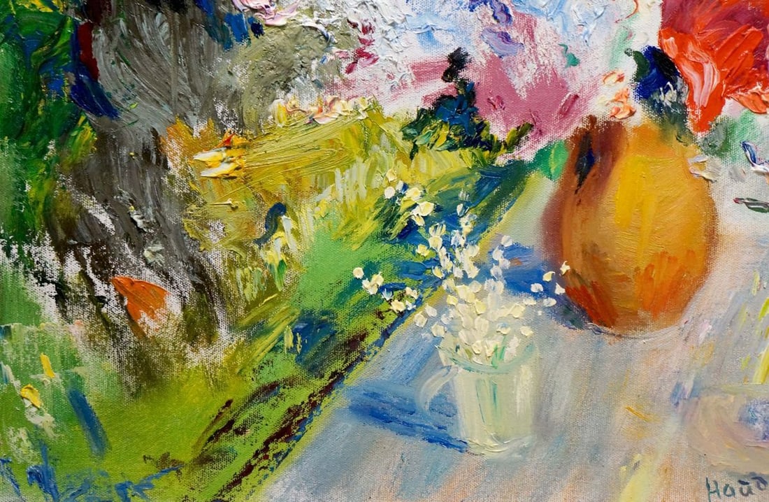 Abstract oil painting Still life Natalia Naida Kapulovska - 2