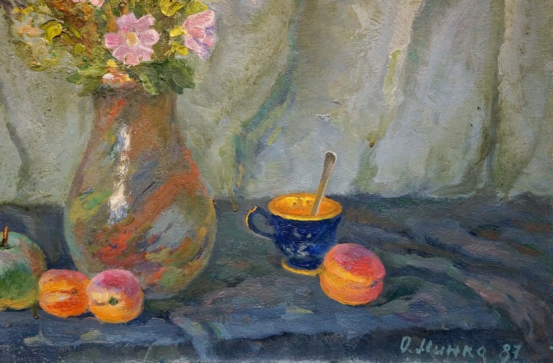 Oil painting Autumn flowers Minka Alexander Fedorovich - 5