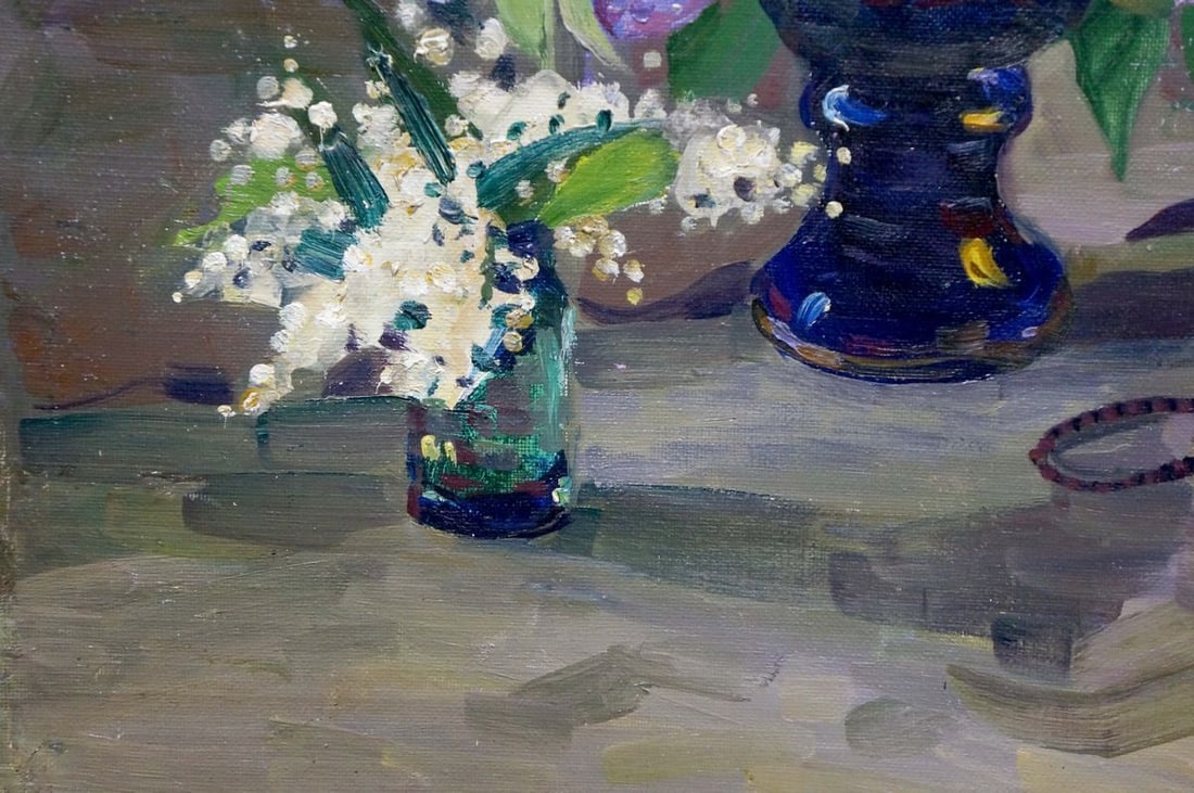 Oil painting Lilac bouquet - 2
