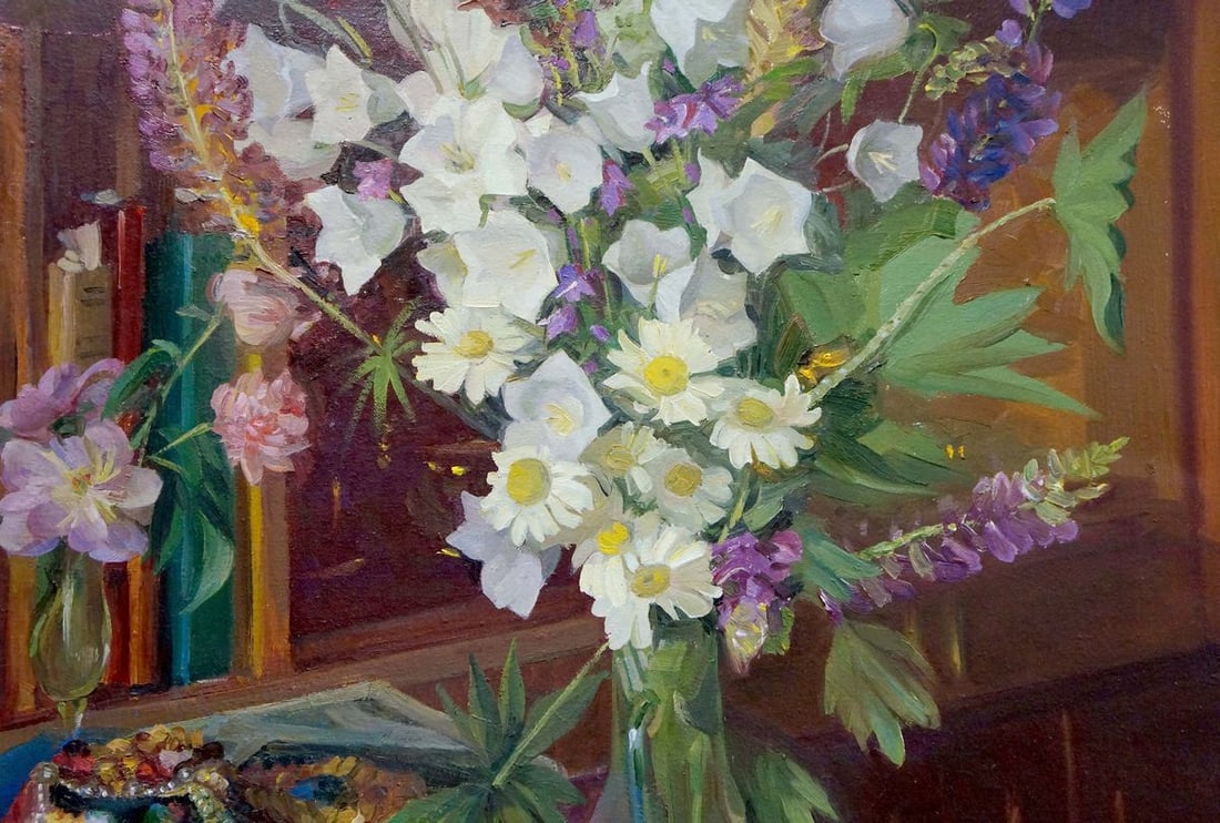 Oil painting Flowers Zhezher Anatoly Mikhailovich - 3