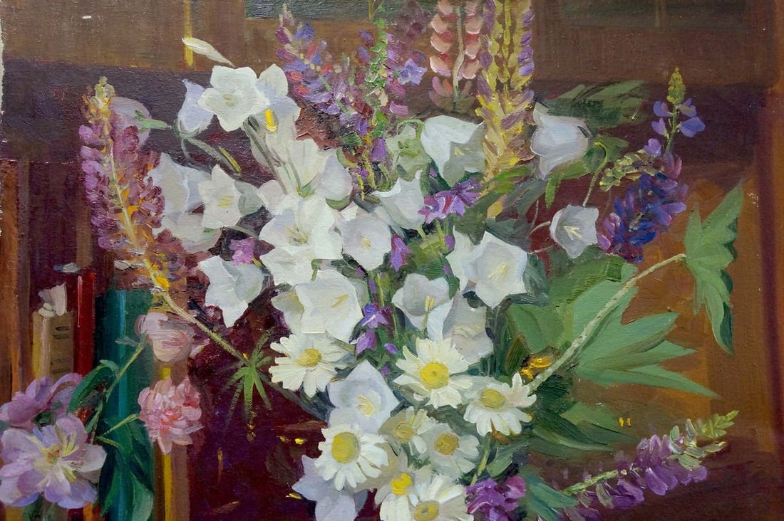 Oil painting Flowers Zhezher Anatoly Mikhailovich - 4