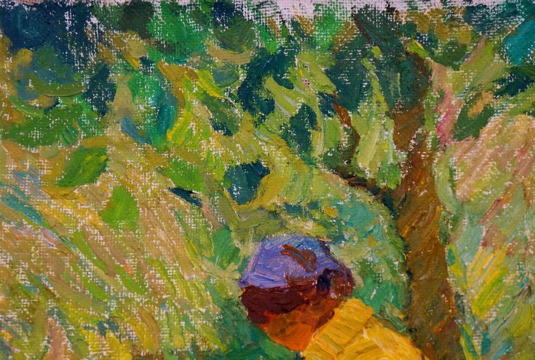 Oil painting Man in the garden Viktor Grigorievich - 4