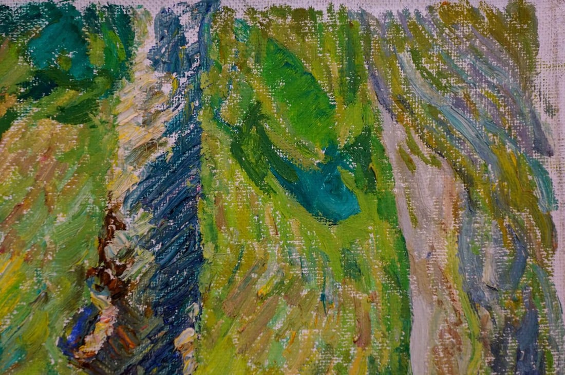 Oil painting Man in the garden Viktor Grigorievich - 5