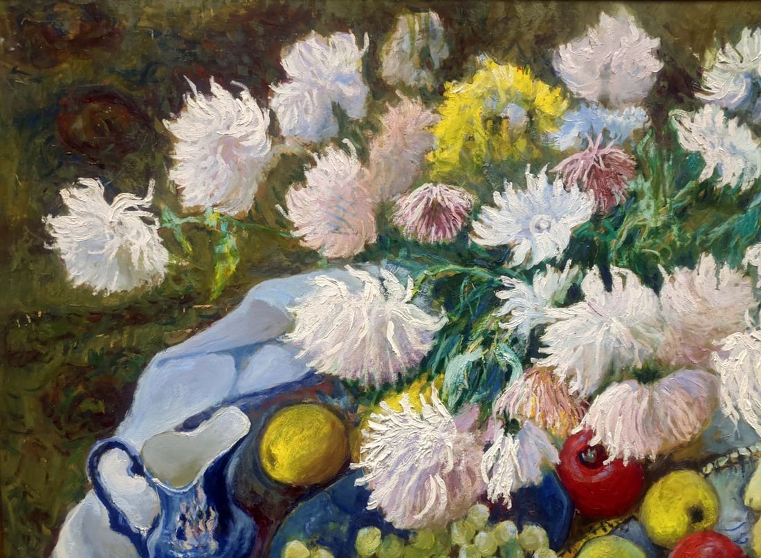 Oil painting Chrysanthemums Maksimenko Nikolay Antonovich - 3