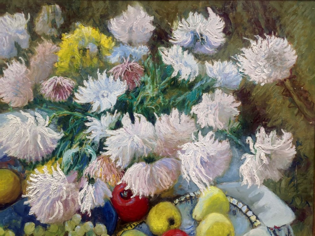 Oil painting Chrysanthemums Maksimenko Nikolay Antonovich - 4