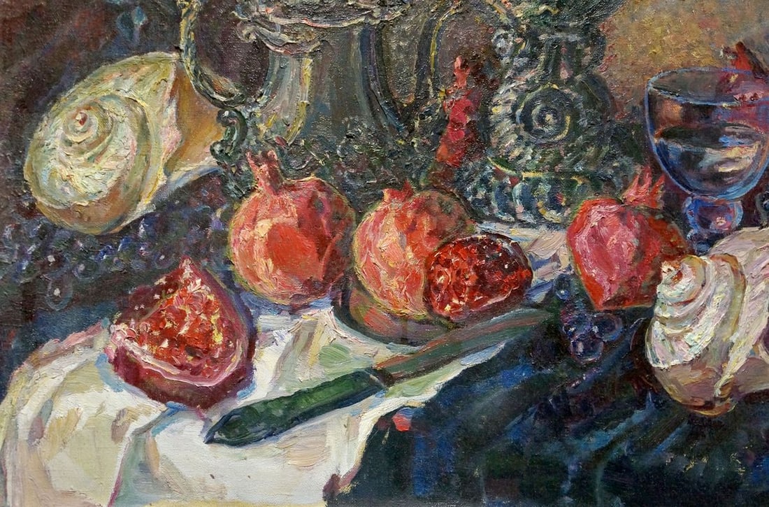 Oil painting Roses and fruits Tytarenko Odarka Anatoliivna - 2