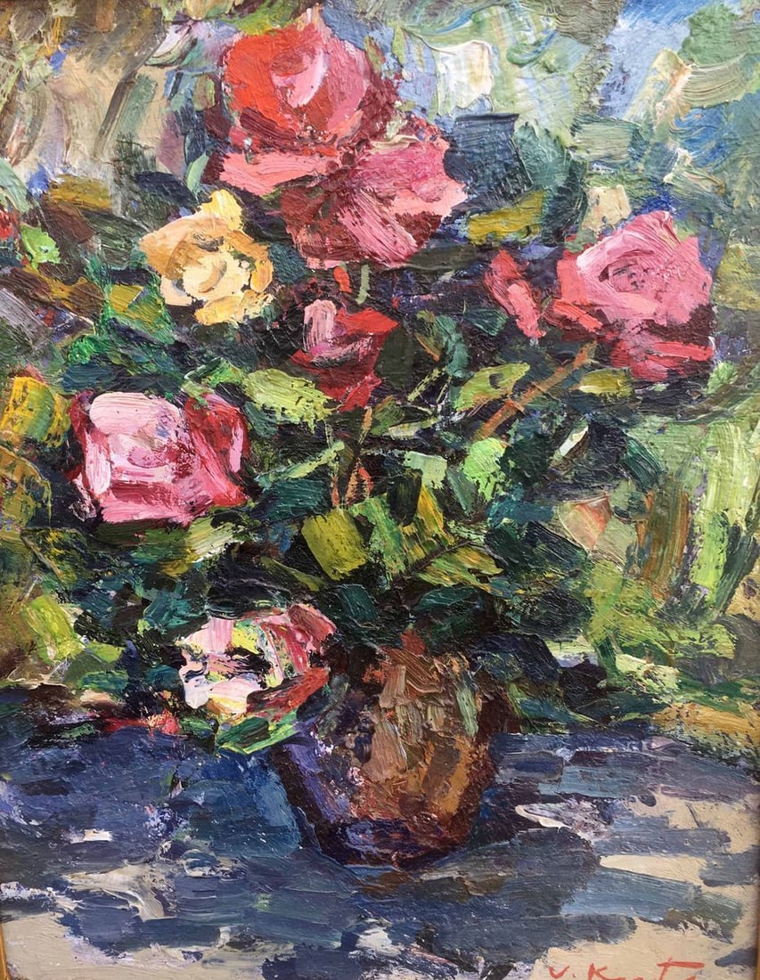 Still life of roses oil painting - 2