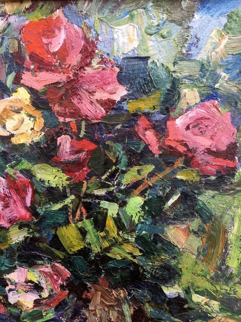 Still life of roses oil painting - 4