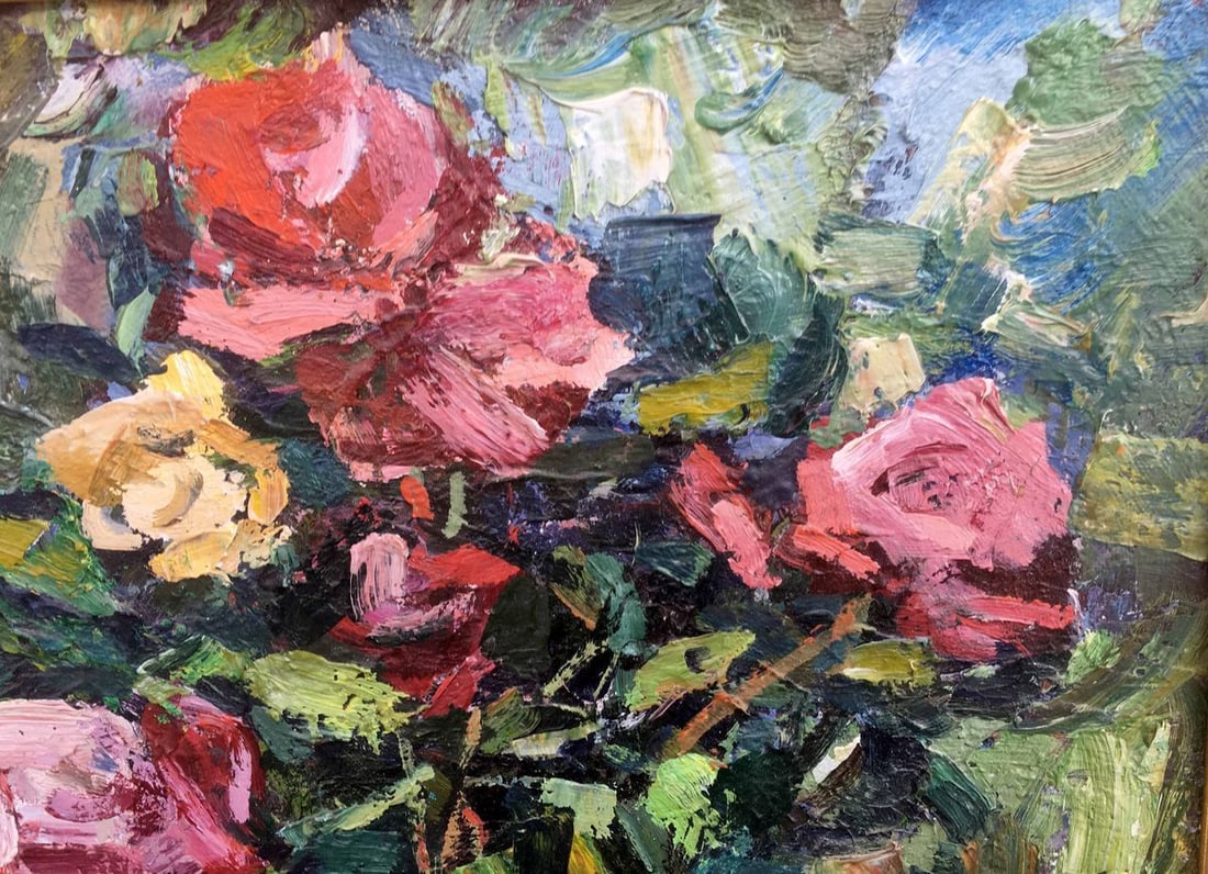 Still life of roses oil painting - 9