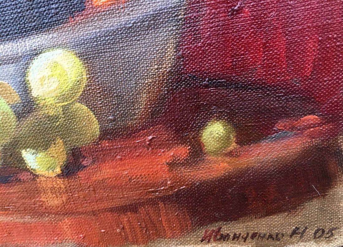 Still life with grapes oil painting Ivanchenko Natalia Oleksiivna - 3