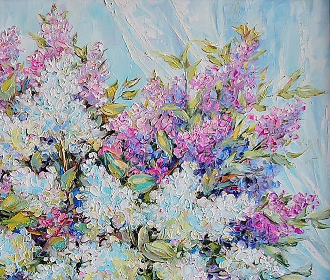 Oil painting Lilac at the window Kotmin Olga - 3