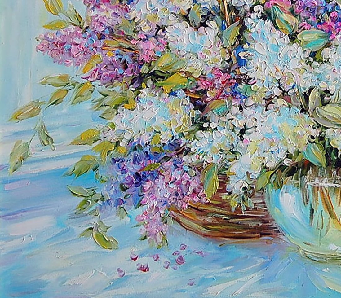 Oil painting Lilac at the window Kotmin Olga - 4