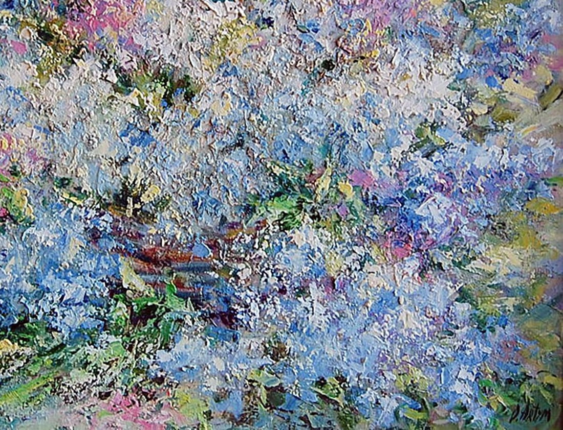 Oil painting Cherries in a basket Kotmin Olga - 5