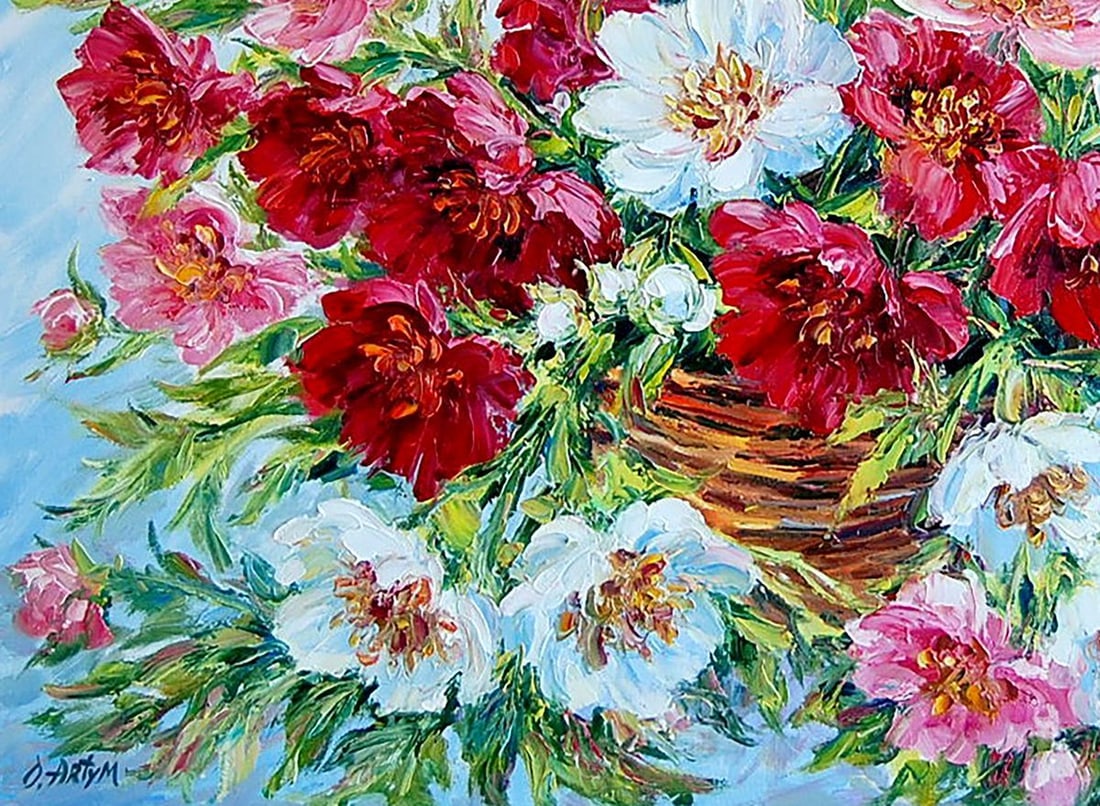Oil painting Guests from France Kotmin Olga - 4