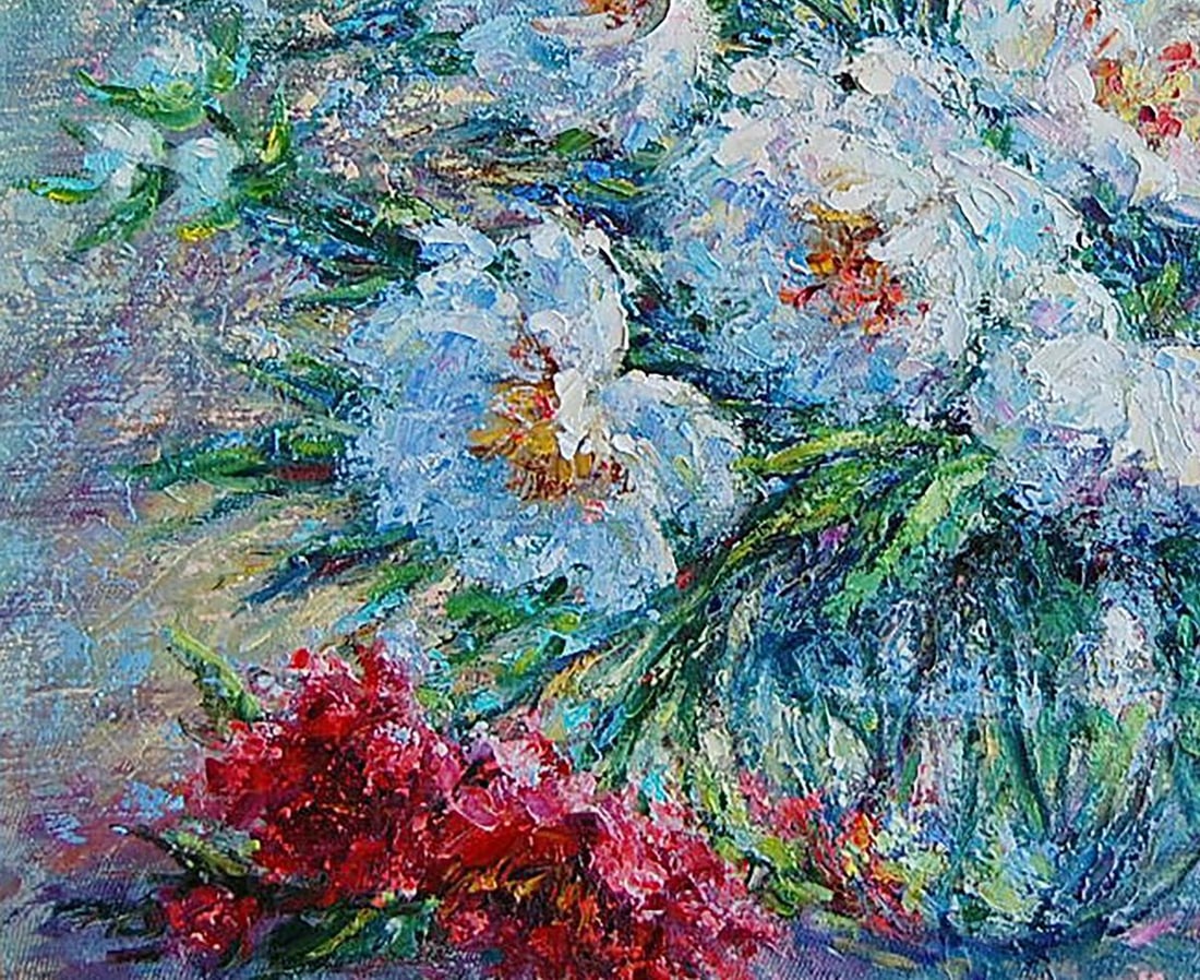 Oil painting Dmitry's peonies Kotmin Olga - 4