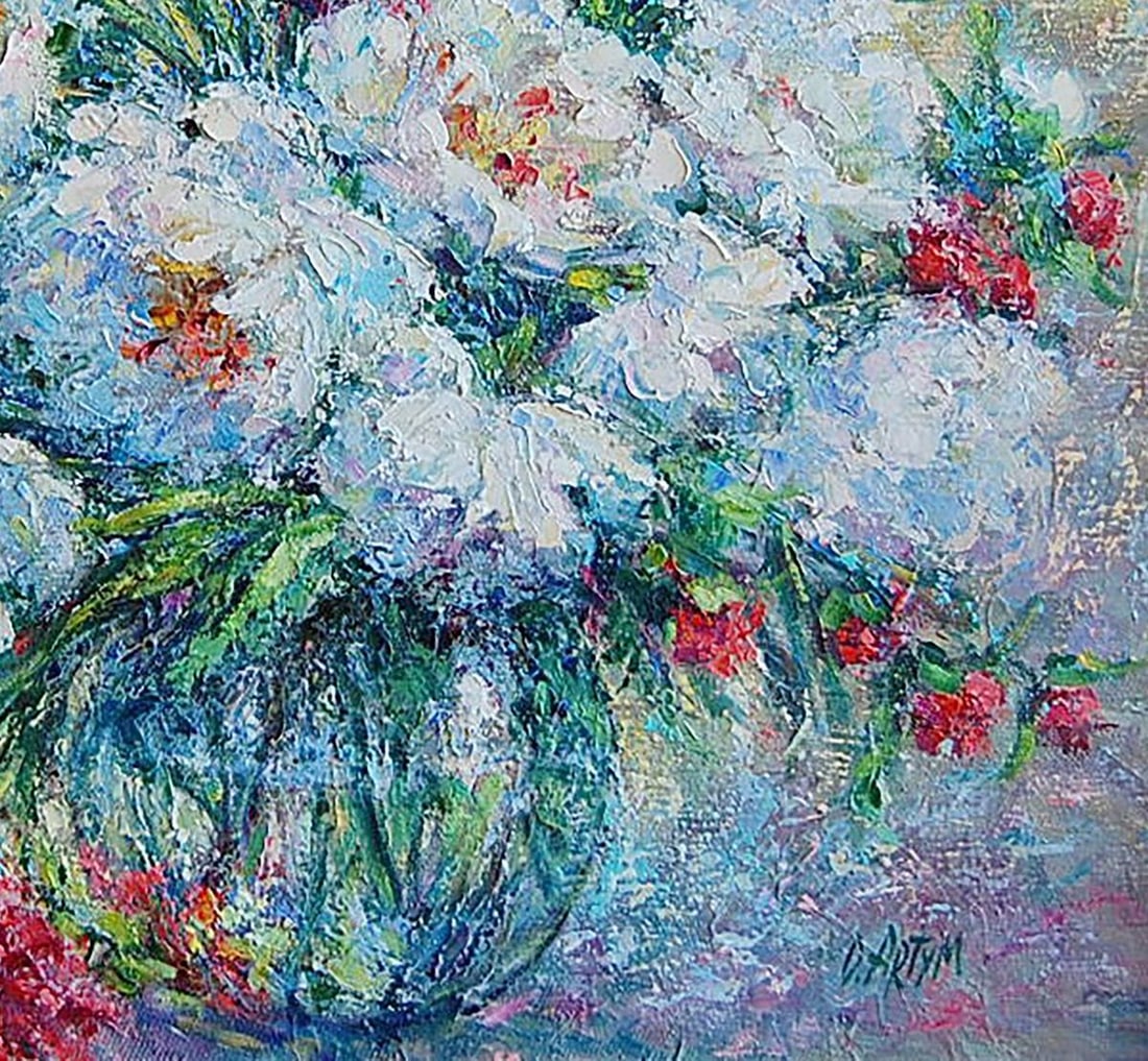 Oil painting Dmitry's peonies Kotmin Olga - 5