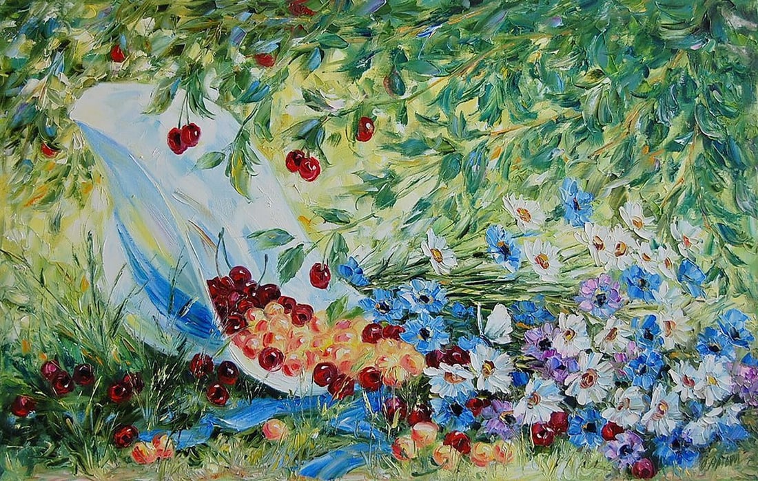 Oil painting Sweet july Kotmin Olga