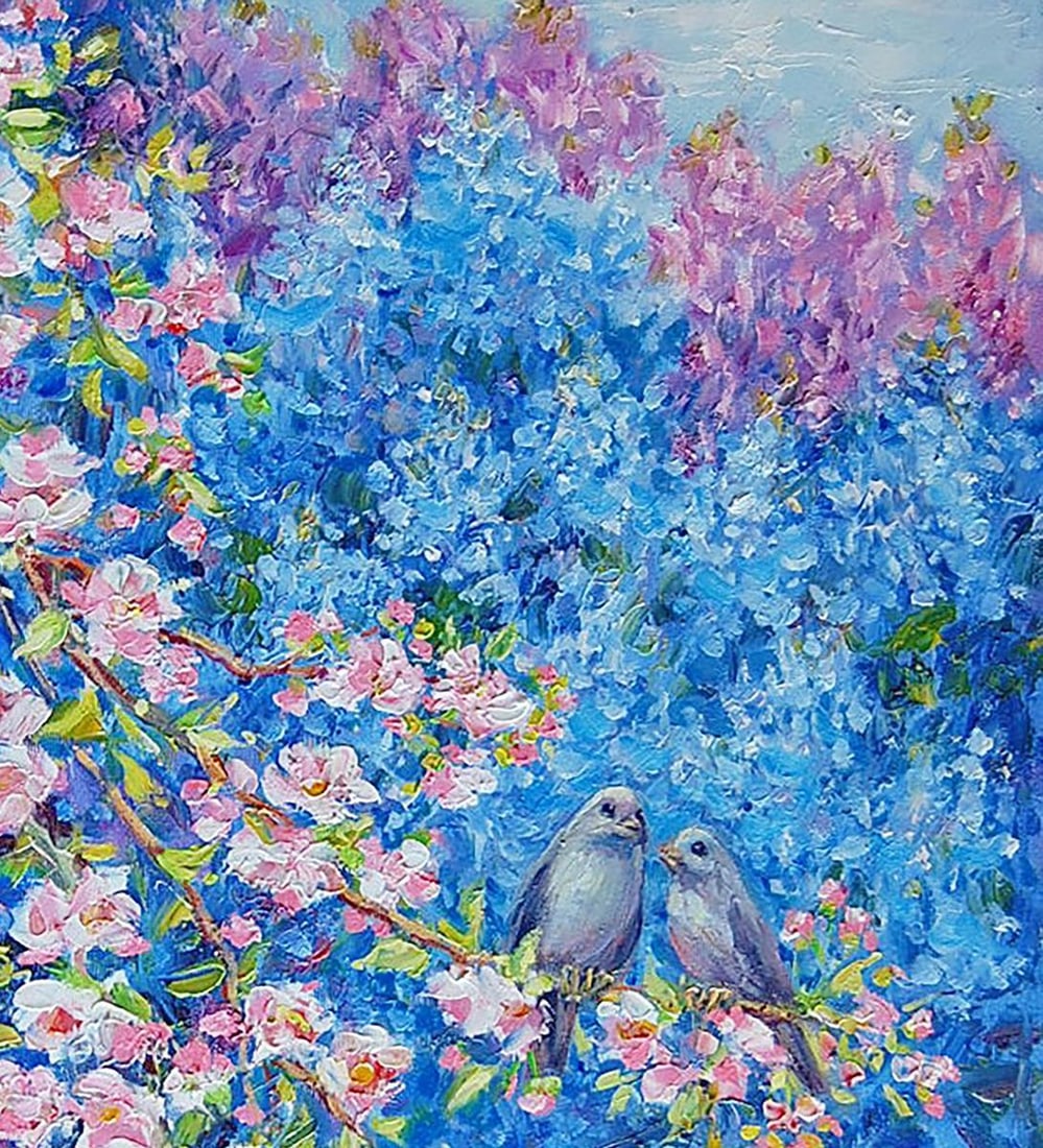 Oil painting Melodies of spring Kotmin Olga - 3