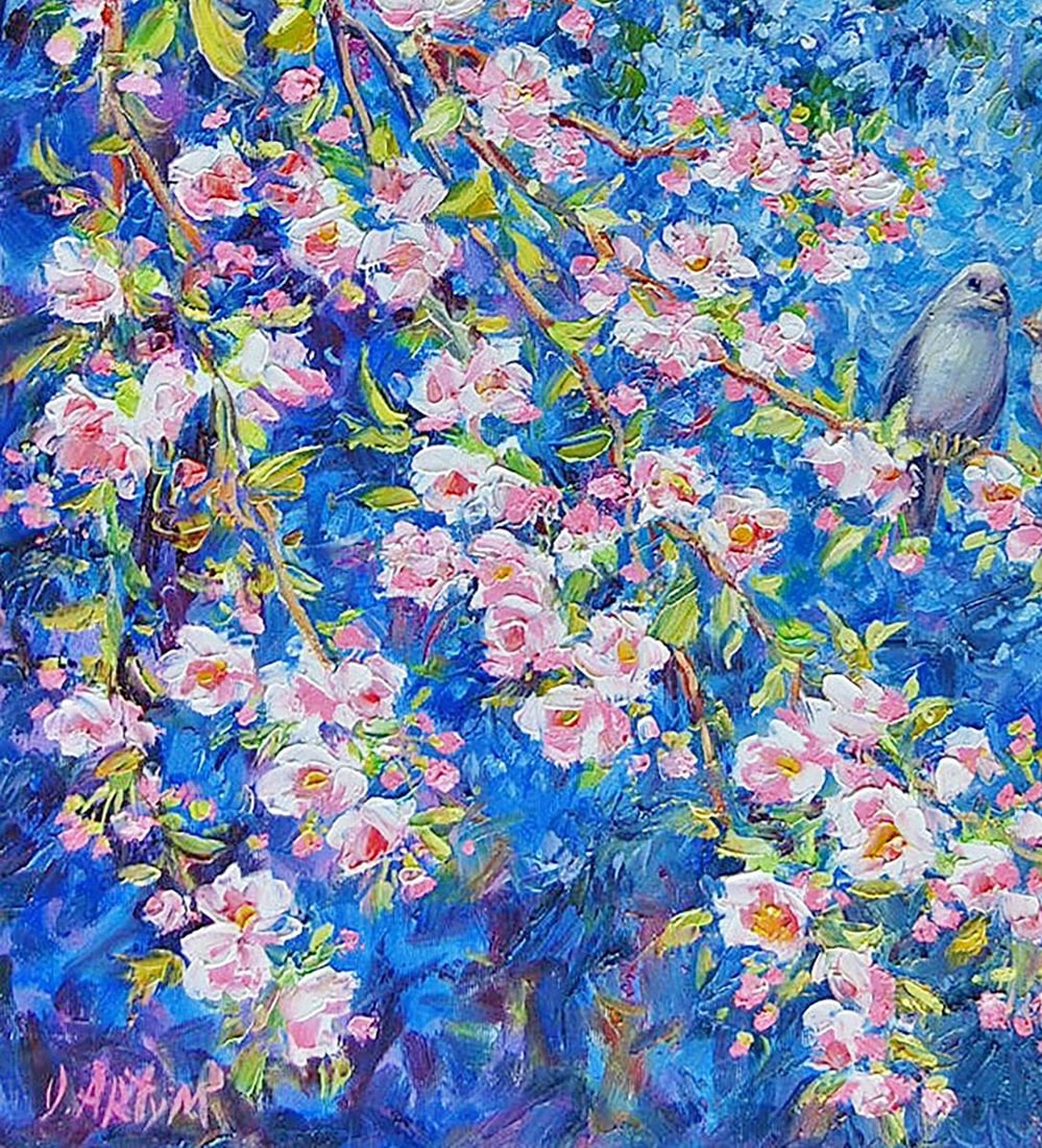 Oil painting Melodies of spring Kotmin Olga - 4