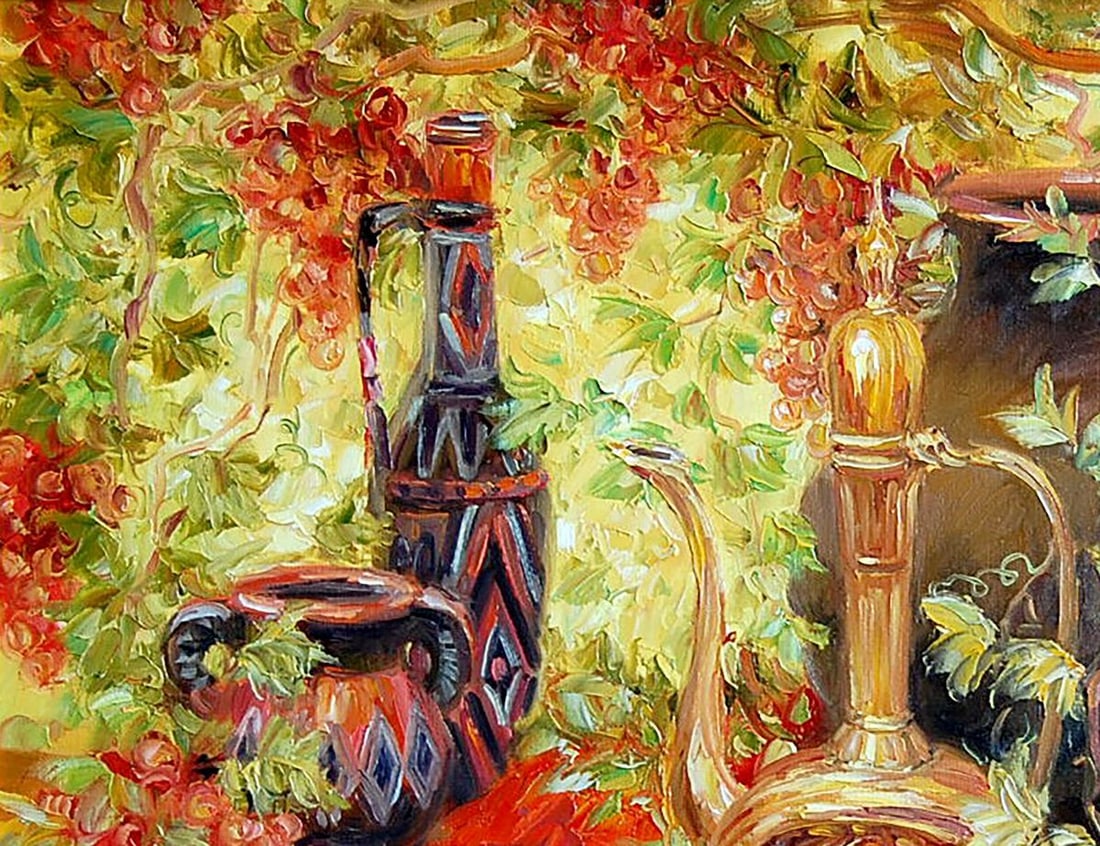 Oil painting Gifts of Bacchus Kotmin Olga - 2