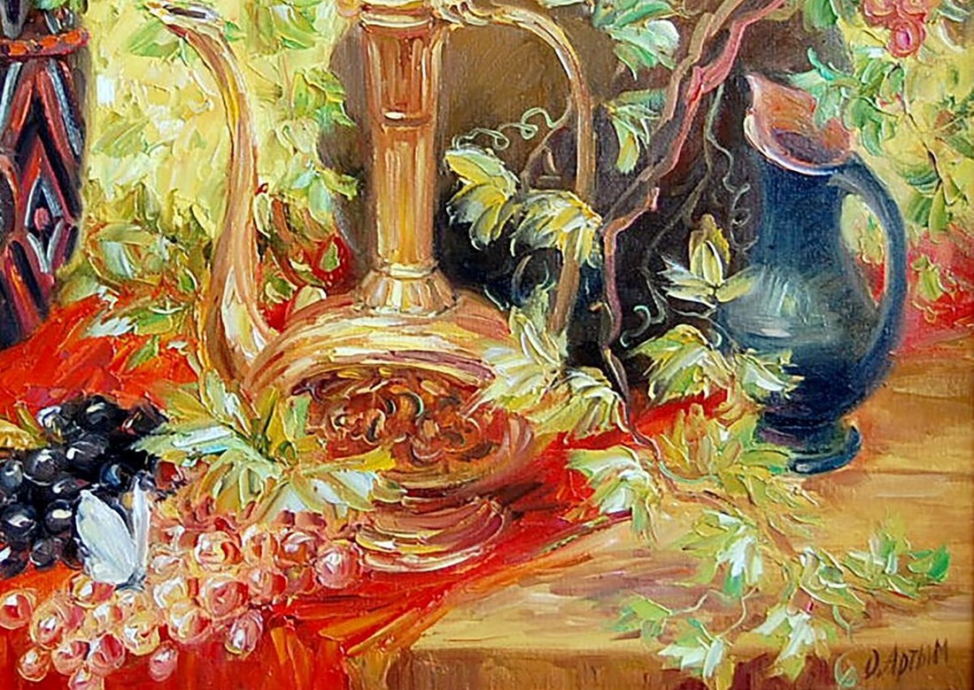 Oil painting Gifts of Bacchus Kotmin Olga - 5