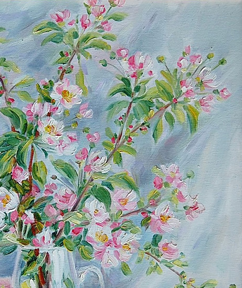 Oil painting Blossoming apple tree Kotmin Olga - 3