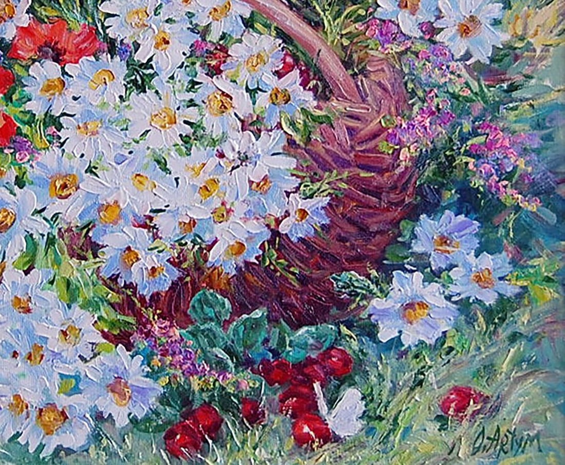 Oil painting July flowers Kotmin Olga - 5