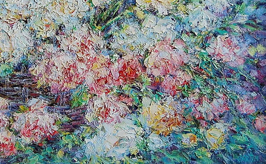 Oil painting Roses Kotmin Olga - 5