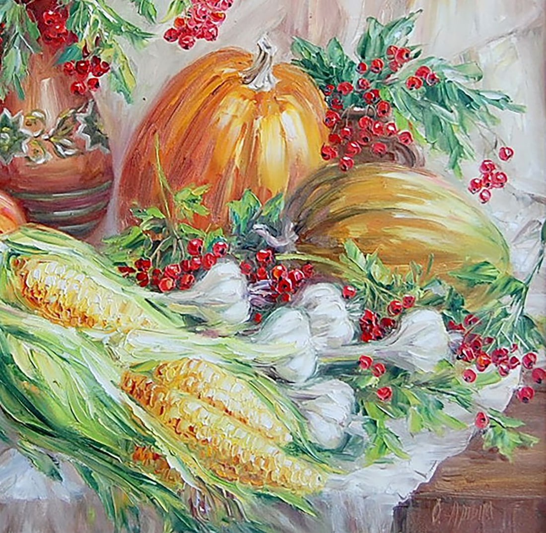 Oil painting From the grandfather's garden Kotmin Olga - 5