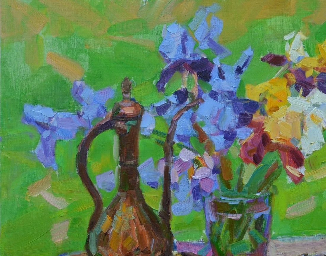Oil painting Cumgan and phlox Tepeta Miacheslav - 2