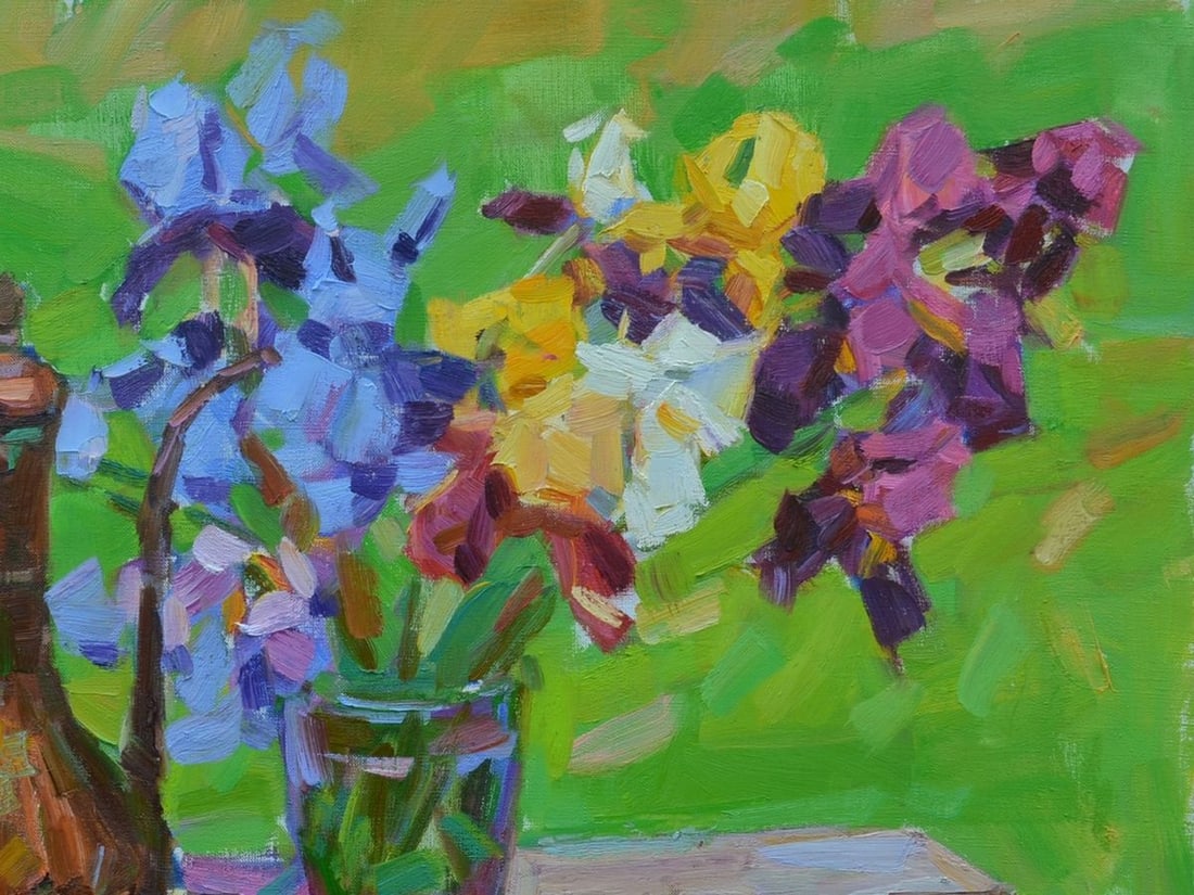 Oil painting Cumgan and phlox Tepeta Miacheslav - 3