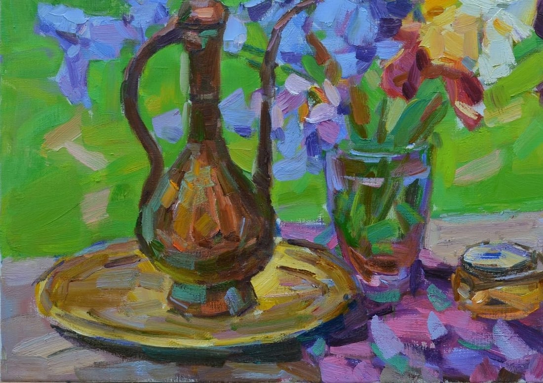 Oil painting Cumgan and phlox Tepeta Miacheslav - 4