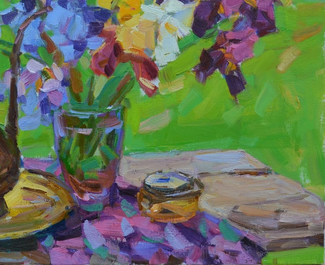 Oil painting Cumgan and phlox Tepeta Miacheslav - 5