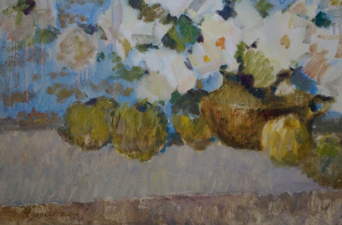 Oil painting Flowers by the window Zhurakovsky Victor Petrovich - 2