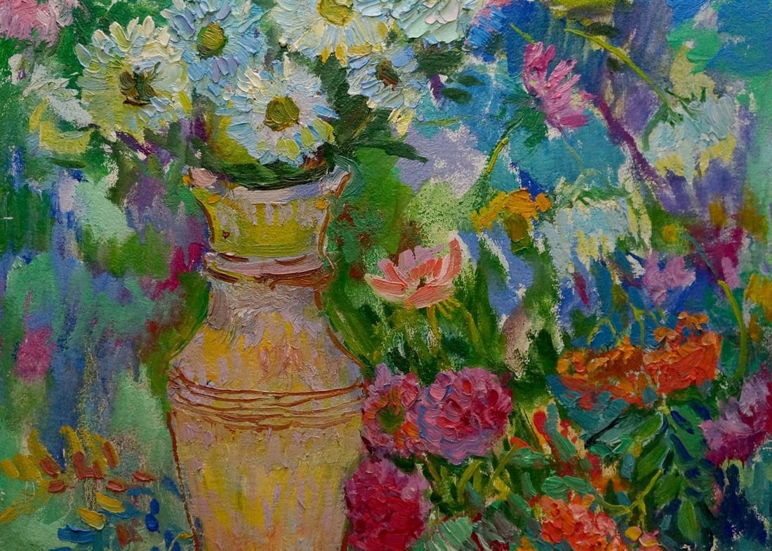 Oil painting Flowers Chegodar Vasily Dmitrievich - 3