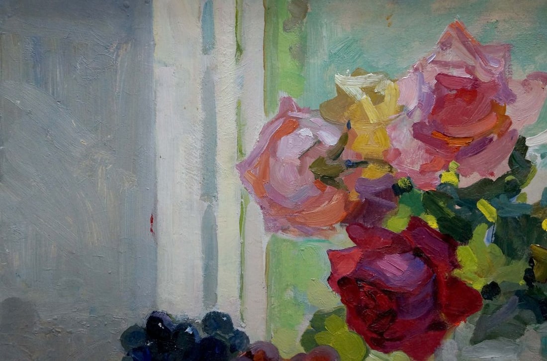 Oil painting Grape flowers Merkuryev Alexey Efimovich - 3