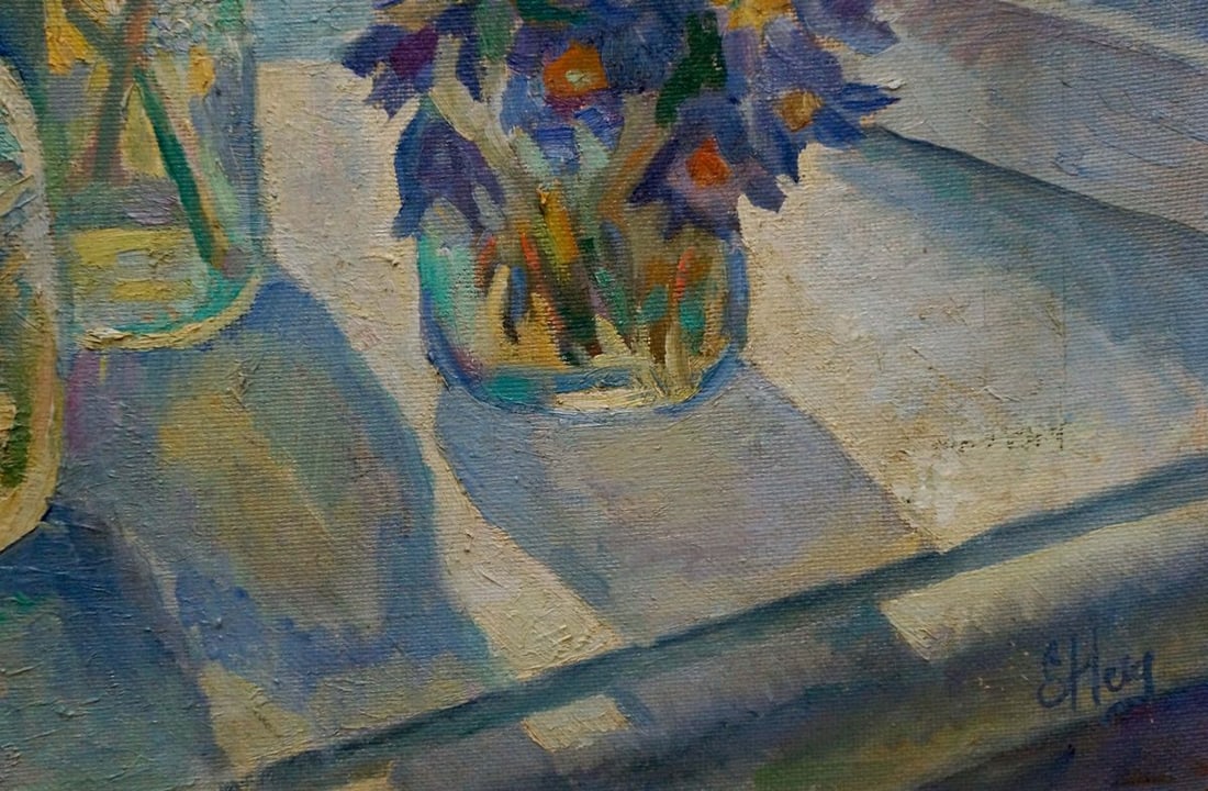 Oil painting Poppies by the window Nechiporenko Elena Henrikhovna - 5