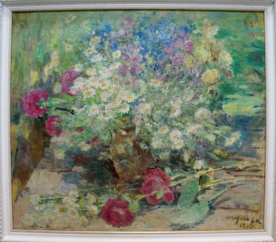 Oil painting June flowers Naumova Tamara Sergeevna (1 of 8)