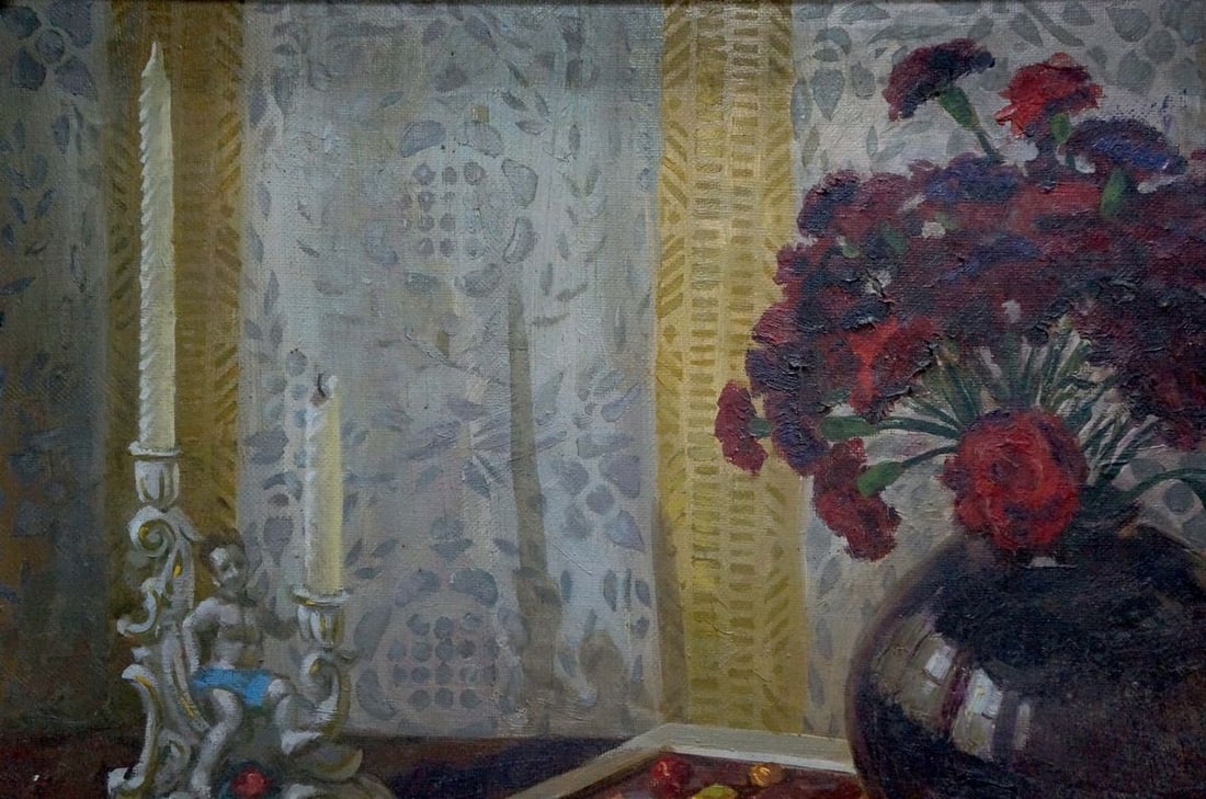 Oil painting Still life with cherries Ozernikov Vladimir Borisovich - 3