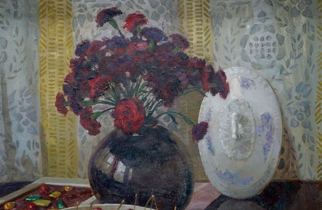 Oil painting Still life with cherries Ozernikov Vladimir Borisovich - 4